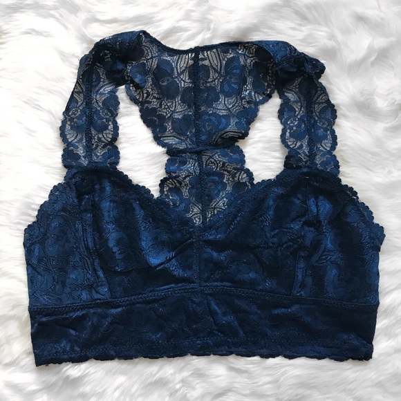 Stevie Racerback Lace Bralette - Gray - Picture 5 of 6